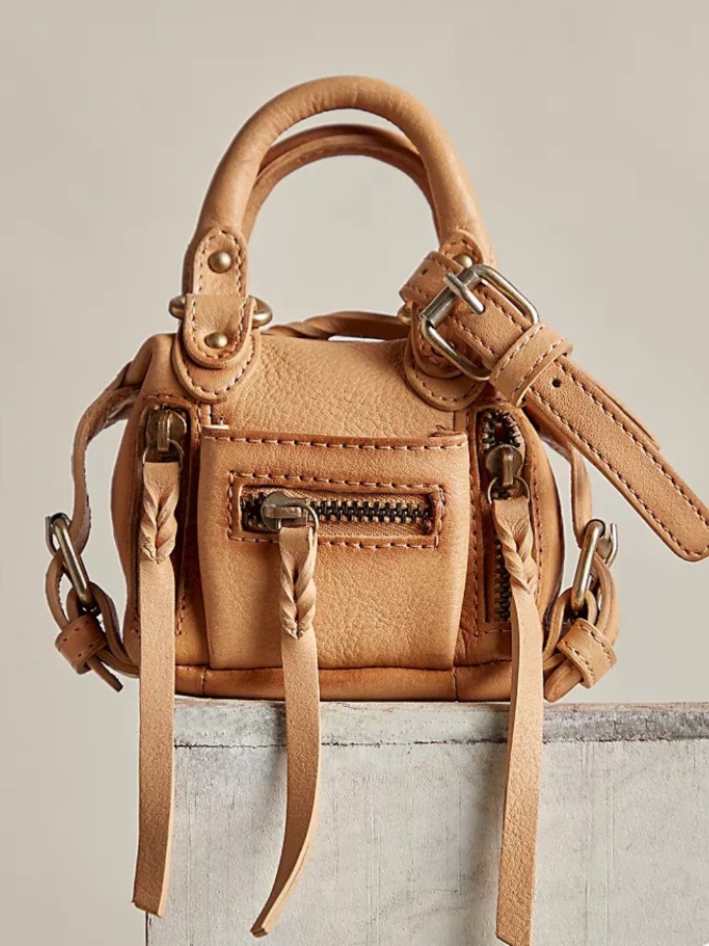 We The Free Micro Emerson Mini Bag Italian Straw